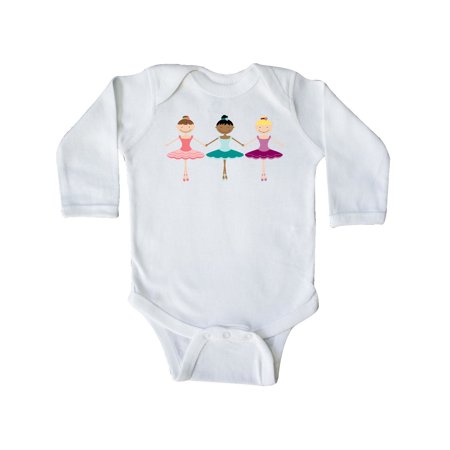 

Inktastic Little Ballerina Trio Gift Baby Girl Long Sleeve Bodysuit