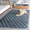 thumbnail image 5 of SAFAVIEH Arizona Shevon Trellis Polyester Area Rug, Black/Gray, 5' x 8', 5 of 13