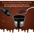 thumbnail image 4 of 4 Packs Refillable Coffee Pods, Universal Kcup Filters, Eco-Friendly and Easy to Clean Reusable K Cups for Keurig 2.0 & 1.0 Brewers, 4 of 6