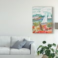 thumbnail image 3 of Trademark Fine Art 'Two Sailboats and Cottage II' Canvas Art by Karen Fields, 3 of 4