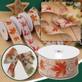 thumbnail image 2 of Clearance Christmas Decorations! Zuioae Wide-Brimmed Imitation Linen Ribbon Decorative Ribbon (Qty: 1*Ribbon), Wide Edge Imitation Linen Ribbon Decorative Ribbon 6.3 Cm Widened Wire Wrapping Kock Belt, 2 of 9