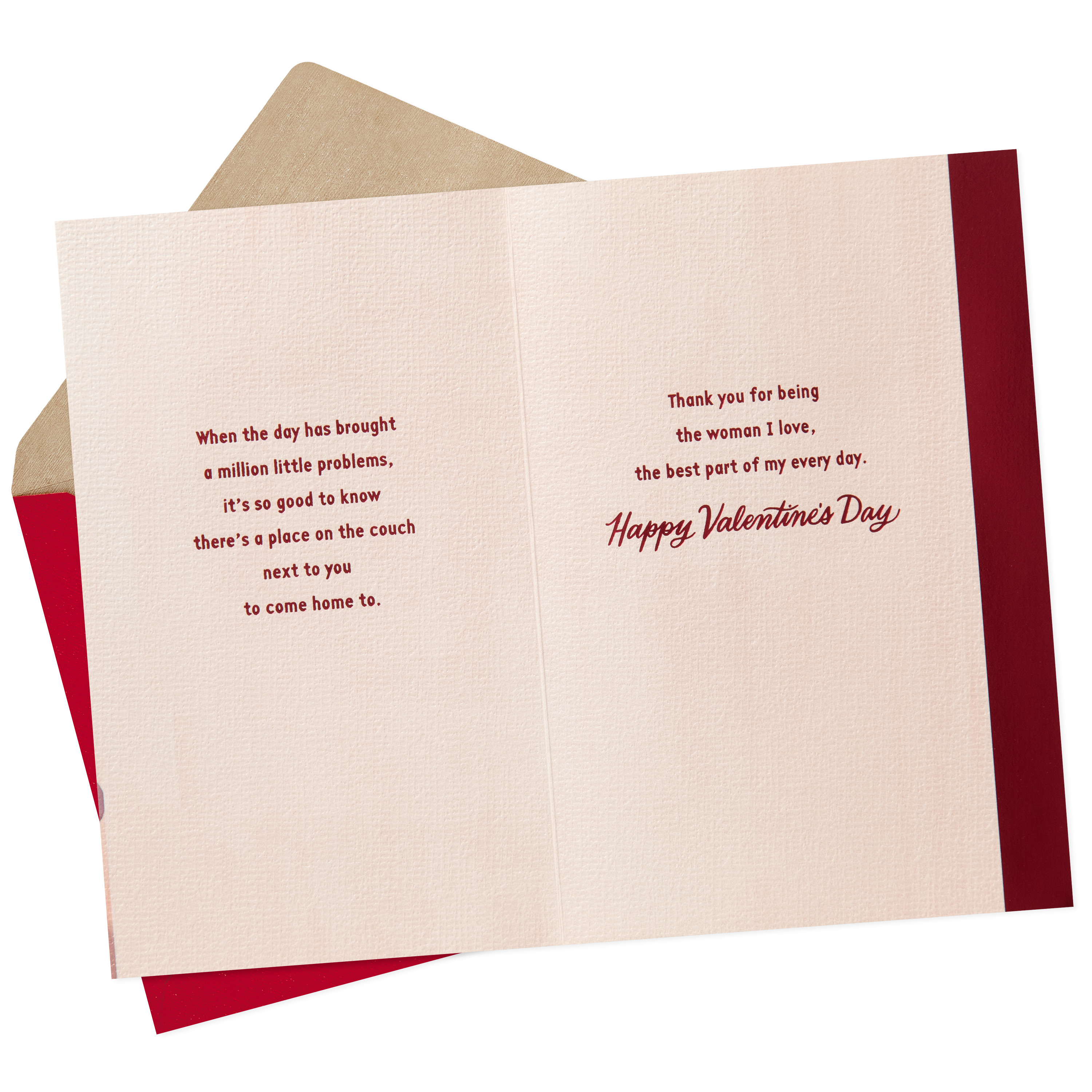 Hallmark Romantic Valentine's Day Greeting Card for Her (For the Woman I Love, My Home Is You)