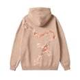 thumbnail image 5 of AWZXDE Couleur Unie avec Motif Imprimé Mode Décontractée Chandail à Capuchon pour Femmes Sportif et Coupe Ample Veste de Survêtement Activités de Plein Air et Style Mode Urbaine Décontracté Kaki,m, 5 of 5