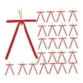 thumbnail image 3 of 24 lazos navideños decorativos para regalo, accesorios fotográficos, suministros multiusos con corona de campanas Rojo, 3 of 9