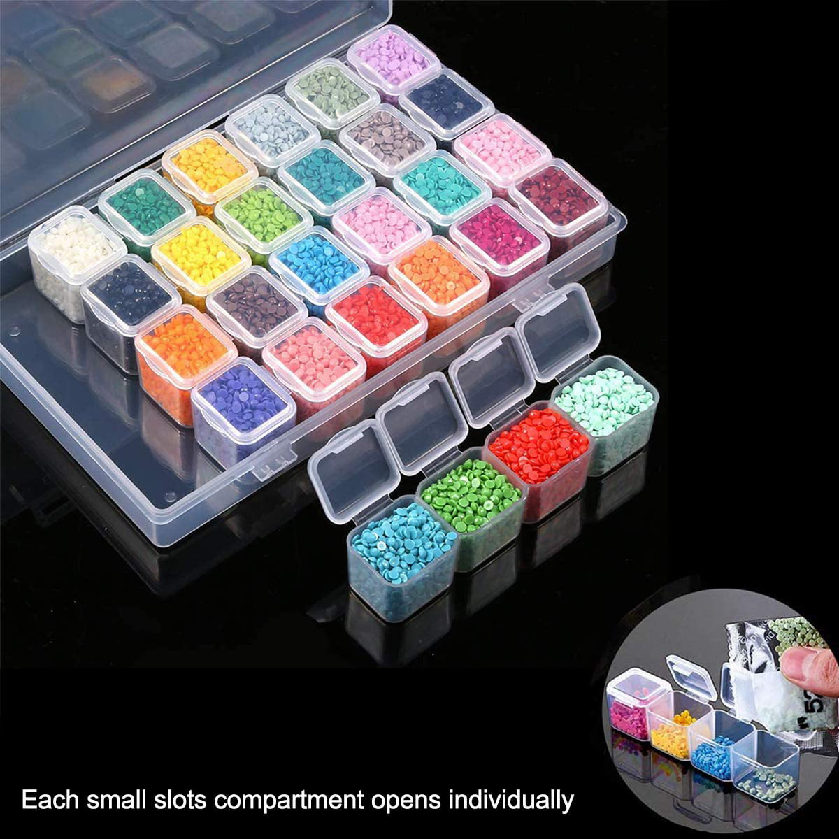  5d Diamond Painting Tools Kits 96pcs DIY Diamond Painting  Accessories with Rhinestone Storage Containers Diamond Embroidery Box Bead  Roller for Diamond Art Painting Supplies : Arts, Crafts & Sewing