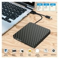 thumbnail image 2 of USB3.0 & USB-C External CD DVD Drive High-Speed Data Transfer Optical Drive Capability for Laptops, 2 of 6
