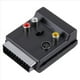 thumbnail image 2 of 3X el Conmutable Euroconector Macho A Hembra S-Video 3 Adaptador de Audio, 2 of 6