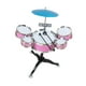 thumbnail image 4 of Juego de batería para niños, instrumentos musicales, juguete educativo, juego de juguetes musicales para el escenario infantil. Rosa, 4 of 9