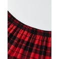 thumbnail image 6 of Family Christmas Pajamas Matching Set Christmas Tree Letters Print Long Sleeve Crew Neck Tops and Plaid Pants Loungewear, 6 of 10