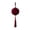 Red#1, variant on Lilixerw Wine Red Christmas Ball Ornament, Chevron Ribbed Ball 3.15 Inch Hanging Pendant with Tassel and Bead for Xmas Tree Wreath Decorations