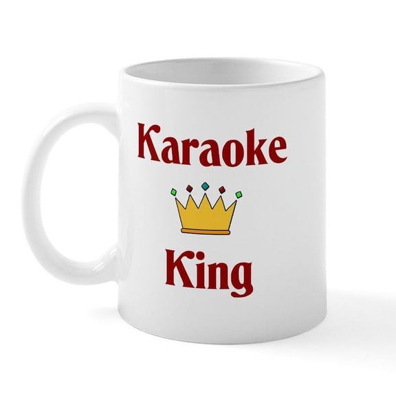 CafePress - Karaoke King Mug - 11 oz Ceramic Mug - Novelty Coffee Tea Cup