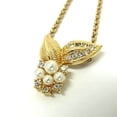 thumbnail image 3 of Pre-Owned Christian Dior Women's Gold Metal Necklace with Faux Pearls, 3 of 3