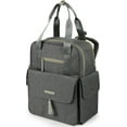 thumbnail image 1 of Dabney Lee Baby Harbour Expansion Backpack Diaper Bag Grey, 1 of 5