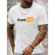 thumbnail image 1 of Camiseta de manga corta con cuello redondo y estampado "Free Hug" para hombre: top informal, cómodo y ligero para verano y tiempo libre., 1 of 5