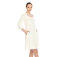 thumbnail image 2 of White Mark Robe Évasée à Encolure Croisée pour Femme, 2 of 6