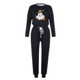 thumbnail image 4 of BiZtdJrK Women Jogger 2 Piece Set Funny Ghost Print Halloween Casual Sets Long Sleeve Crew Neck Pullover Tops and Drawstring Pants Outfits with Pockets AC-Black XXL, 4 of 5
