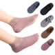 thumbnail image 1 of 5 pares de calcetines tobilleros para mujer, calcetines antideslizantes con volantes de encaje de invierno, calcetines cálidos de corte bajo para botas hasta el tobillo para mujer, 1 of 8