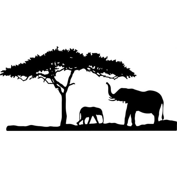 Wall Decal Animal For Walls Elephant Sweet Dreams Decorating Holiday Gift Ideas Sticker - Size: 23 Inches X 58 Inches