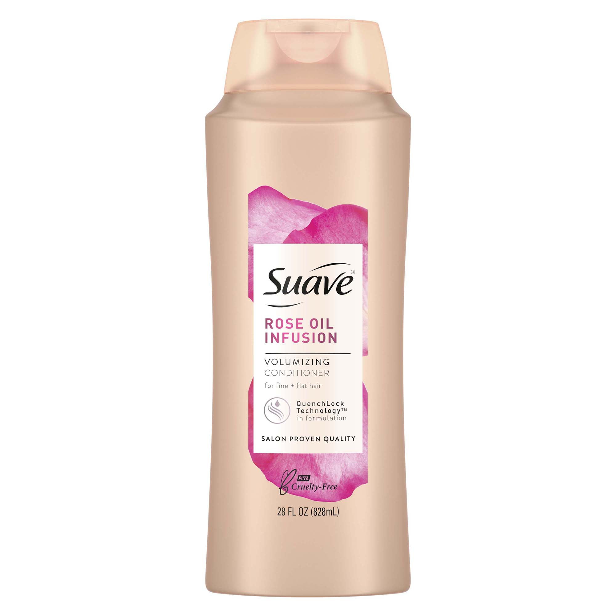 Suave Professionals Rose Oil Infusion Conditioner Volumizing Conditioner For Fine to Flat Hair