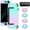 Blue Purple, variant on Dockable Case for Switch 2 2025,Protective Hard Case Cover for Switch 2 Joy Con,Anti-Scratch and Shock-Absorption Design Cover Skin with Screen Protector and 4Pcs Thumb Grips (White)