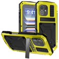 thumbnail image 2 of Funda Lunivop para iPhone 16, 6.1 pulgadas, resistente, de metal militar, color amarillo, 2 of 6