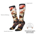 thumbnail image 4 of Fotbe Rose Floral Skull Calcetas Divertidas Estampadas para Hombre y Mujer, Calcetas de Algodón hasta la Rodilla para Caminar, Correr, Enfermería y Embarazo, 4 of 6