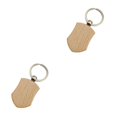 thumbnail image 3 of relayinert 1/2/3/5 Wood Key Chain Craft Blank Keyring Gift Personalized Pendant Hanging Outdoor Holder Handicraft Organizer Accessory Type 6 2PCS, 3 of 6