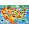 "KC CUBS Playtime Collection USA United States Geography Map Educational Learning Area Rug Carpet for Kids and Children Bedrooms and Playroom (5 0"" x 6 6"")"