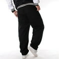 thumbnail image 6 of LUOBANIU Men's Vintage Hip Hop Style Baggy Jeans Denim Loose Fit Dance Skateboard Pants (109 Black, 32), 6 of 6