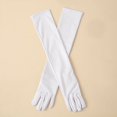 thumbnail image 1 of Guantes largos elásticos sexys para mujer, de charol, a la moda, para noche, ópera, fiesta, disfraces, guantes, 1 of 6