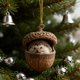 thumbnail image 3 of 1/8 piezas Adorno navideño Adorno acrílico con forma de bellota de animales del bosque Decoración colgante para fiestas navideñas Regalo de Navidad, 3 of 7