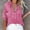Hot Pink, variant on TODOZO Linen Button Down Shirt Women Casual Cotton Blouse Loose Fit Work Gauze Tops Linen Clothes for Women 2025 Women's Long Sleeved Cotton and Linen Shirt Gn1 L