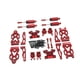 thumbnail image 3 of 1/16 RC Cars Repuestos de metal Kits de accesorios de repuesto Accesorio de coche RC para 16101, Rojo, 3 of 9