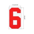 thumbnail image 2 of Uxcell Iron on Numbers 6 Heat Transfer 8" Red Single Number 5 Pack, 2 of 6