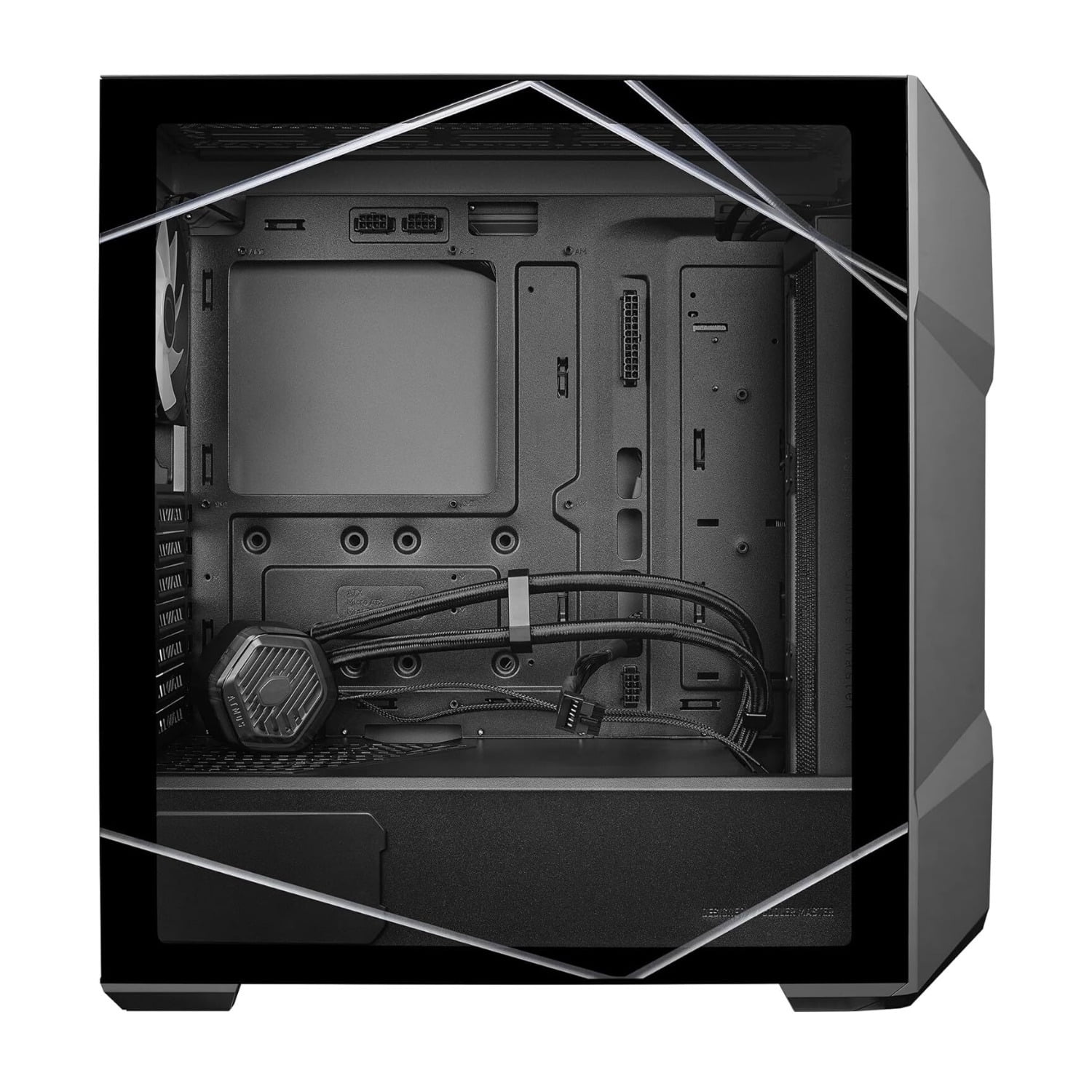 Cooler Master TD500 MAX ATX Mid-Tower Case, Custom Atmos 360 MAX AIO, GX II Gold 850W ATX 3.0 PSU, Mobius 120P ARGB PWM Fan, Type C, Two-Stage Power Connector, Pre-Routed Cable Management
