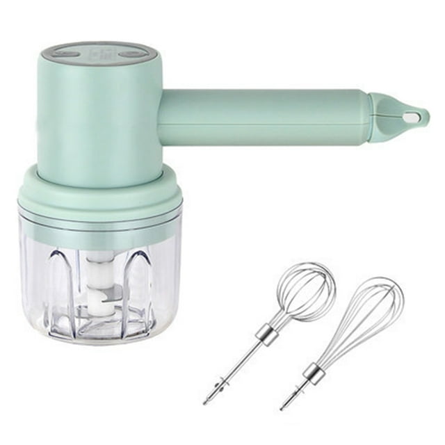 Wireless Electric Hand Mixer, 3-Speed USB Rechargeable Hand Blender for Baby Food, Portable Electric Whisk Cordless Mini Handheld Mixer for Egg Beater, Cake, Baking & Cooking