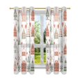 thumbnail image 7 of Yayeee Window Curtains Set of 2 for Living Room Light Filtering 63"x42", Red Nordic Christmas, 7 of 7
