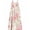 White pink roses, variant on Women'S Summer White Pink Roses Wide Leg Jumpsuit Casual Loose Sleeveless Spaghetti Strap Romper With Pockets