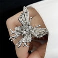 thumbnail image 2 of Xihbxyly Joyería Creativa, Collar con Diseño Tridimensional, Pendientes de Aleación Brillante, Anillo de Exquisita Artesanía, Ideal para Aniversarios de Bodas, Regalo Perfecto para Mujeres., 2 of 7