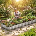 thumbnail image 6 of Gianna Metal Raised Garden Bed 2pcs Set, 12x4x1ft Outdoor Planter Box,Raised Garden Beds for Planting Plants Vegetables, Flowers, Silver, 6 of 7