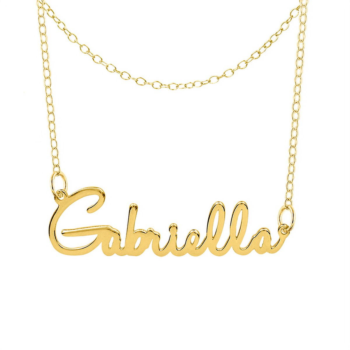 Personalized Name Necklace With Double-Chain