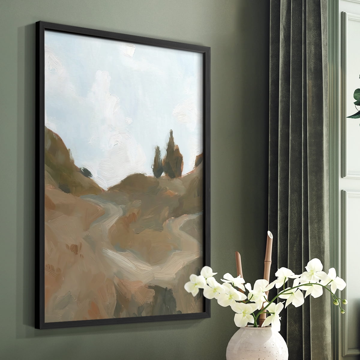 West Fork Hiking Trail III Framed Print in Black Solid Wood 11 x 14 Framed Print