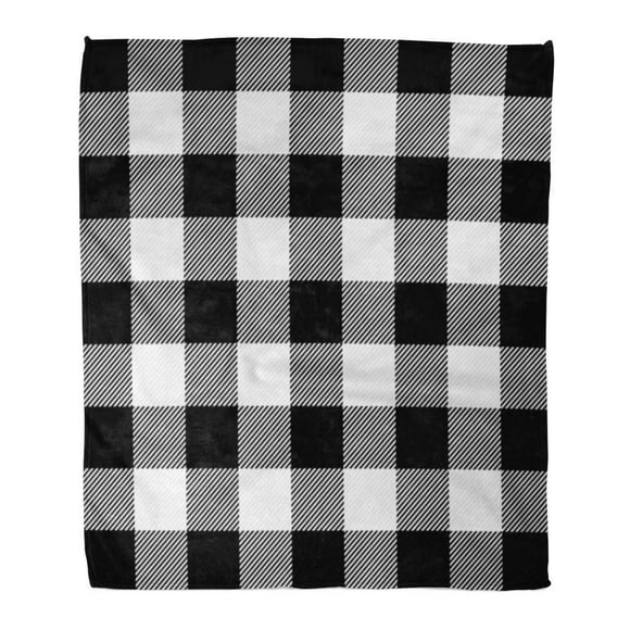 Black And White Buffalo Check Throw