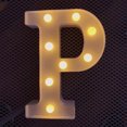 thumbnail image 1 of LED Marquee Letter Lights Sign, Light Up Alphabet Letter for Home Party Wedding Decoration P, 1 of 5