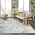 thumbnail image 1 of Safunion Area Rugs for Living Room Bedroom Dining Room Modern Abstract Rug Non-Slip Soft Carpet Floor Mat (Abstract Grey/Beige/Gold/Multi, 5.2' Ã6.5'ï¼160Ã200cmï¼), 1 of 10