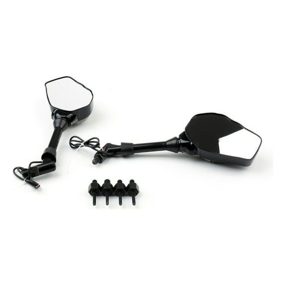 Turn Signals Skull Skeleton Mirrors For Motorcycle