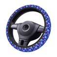 thumbnail image 2 of Cauagu Skull flower star sky Print Car Steering Wheel Cover - Universal Car Accessory for Diverse Cars for Steering Wheel with a Diameter of 14.5"-15", 2 of 7