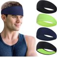 thumbnail image 1 of Diademas Deportivas para Hombres y Mujeres (5 Piezas), Diademas Antideslizantes y Resistentes al Sudor para Correr, Ciclismo, Fitness, Baloncesto, Fútbol ACTIVE Biensenido a ACTIVE, 1 of 5