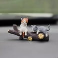 thumbnail image 5 of Sleepy Cat Car Cute Plop Doll Vehicle Interior Accessory Funny Cartoon Display Adorable Automotive Ornament, 5 of 7