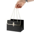 thumbnail image 4 of Unique Bargains 1 Pc Gift Bags Rectangular Gift Packaging Black, 4 of 5